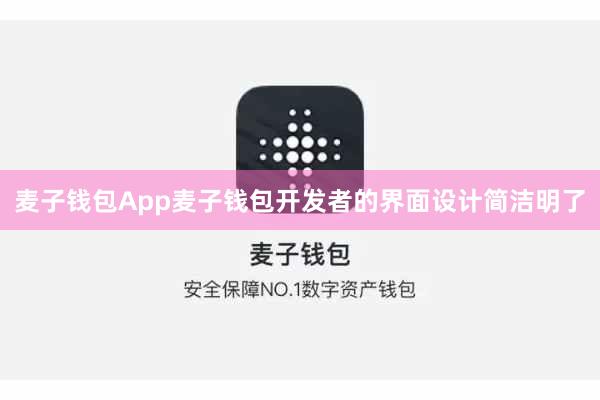 麦子钱包App麦子钱包开发者的界面设计简洁明了