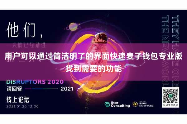 用户可以通过简洁明了的界面快速麦子钱包专业版找到需要的功能