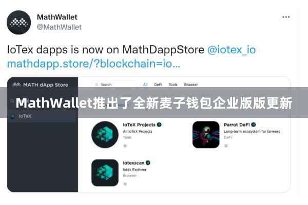 MathWallet推出了全新麦子钱包企业版版更新