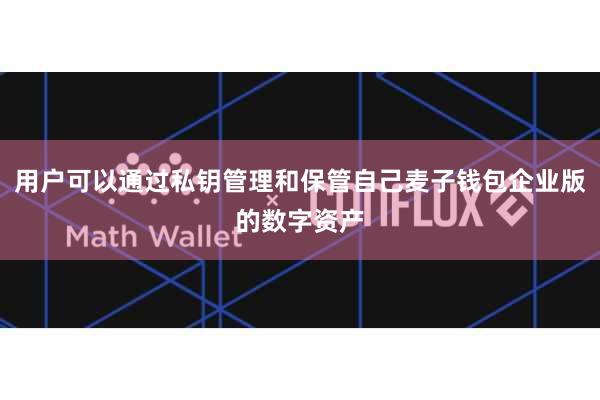 用户可以通过私钥管理和保管自己麦子钱包企业版的数字资产